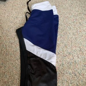Fabletics white blue black leggings
